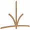 Ekena Millwork Davenport Timber Gable Bracket, Western Red Cedar, 108"W x 68"H x 1 1/2"D x 3 1/2"F, 15/12 Pitch GBW108X68X0204DAV00SWR - alternate 5